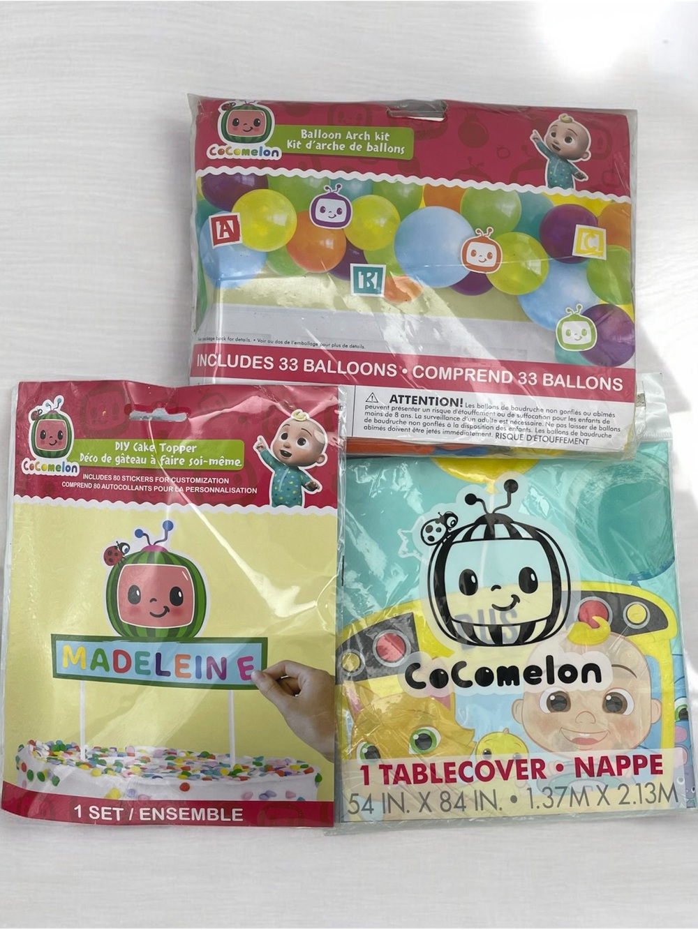 Cocomelon party supplies bundle- New